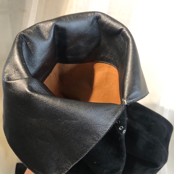 Frye boots suede rivet over the knee. Fold over leather. Size 6.5 - Picture 9 of 17